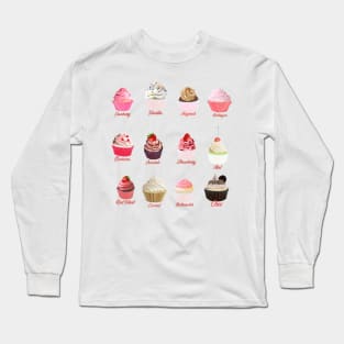 Cupcakes Foodies Long Sleeve T-Shirt